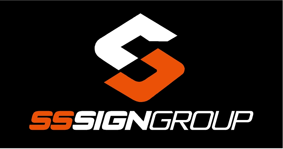 SS Sign Group Logo Black Background